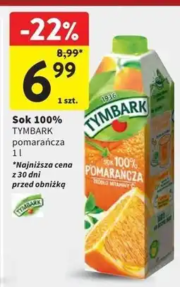 Intermarche Sok pomarańczowy Tymbark oferta
