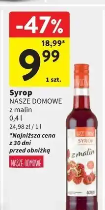 Intermarche Syrop z malin Nasze Domowe oferta