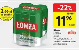 Intermarche Piwo Łomża Jasne (Dawniej Export) oferta