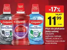 Intermarche Płyn do płukania ust purple reveal Colgate Max White oferta