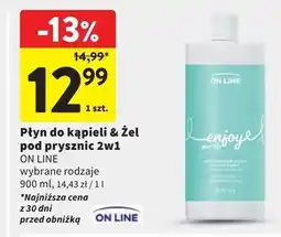 Intermarche Płyn do kąpieli i żel pod prysznic enjoy your life On Line oferta
