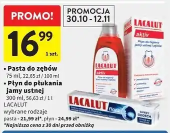 Intermarche Płyn do higieny jamy ustnej Lacalut Aktiv oferta