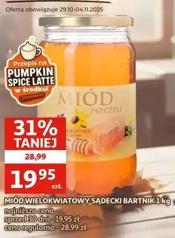 Auchan Miód wielokwiatowy nektarowy Bartnik Sądecki oferta