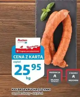 Auchan Kiełbasa krucha z szynki oferta
