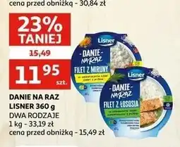 Auchan Filet z miruny w sosie curry ryżem Lisner Danie Na Raz oferta