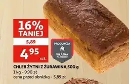 Auchan Chleb żytni z żurawiną Auchan oferta