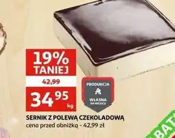 Auchan Sernik z polewą czekoladową oferta