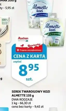 Auchan Serek kozi śmietankowy Hochland Almette oferta