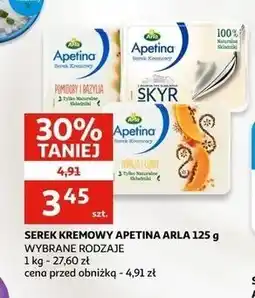 Auchan Serek kremowy skyr Arla Apetina oferta