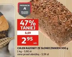 Auchan Chleb razowy ze słonecznikiem Auchan oferta