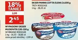Auchan Deser śmietankowy Mlekovita Wypasiony oferta