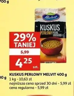 Auchan Kuskus perłowy Melvit oferta