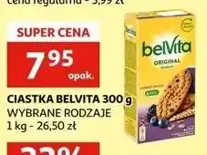 Auchan Ciastka zbożowe owoce leśne Belvita oferta