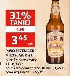 Auchan Piwo Miłosław Pszeniczne oferta