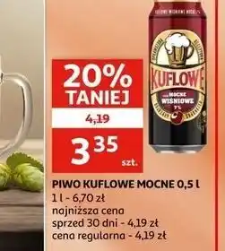Auchan Piwo Kuflowe Mocne Wiśniowe oferta
