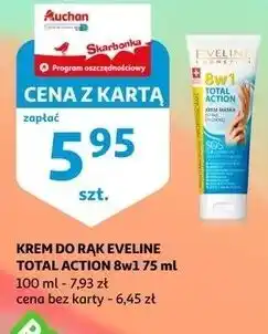 Auchan Krem-maska do rąk i paznokci 8w1 total action Eveline Hand & Nail Therapy Professional oferta