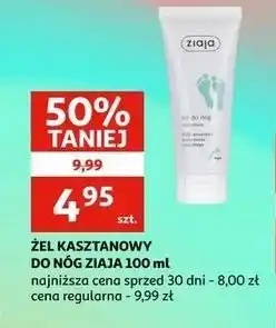 Auchan Żel do nóg kasztanowy Ziaja oferta