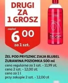 Auchan Mydło pod prysznic żurawina-poziomka Ziaja Blubel oferta