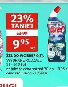 Auchan Żel do wc citrus Bref Excellence Gel Color Aktiv oferta