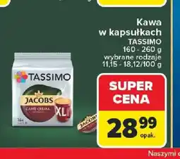 Carrefour Kawa w kapsułkach TASSIMO oferta