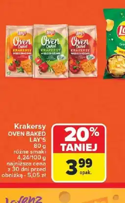 Carrefour Krakersy LAY'S OVEN BAKED oferta