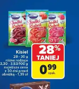 Carrefour Kisiel Słodki Kubek oferta