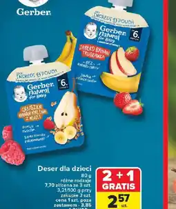Carrefour Deser dla dzieci Gerber Natural for Baby oferta