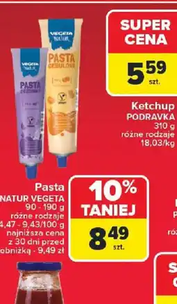 Carrefour Pasta NATUR VEGETA oferta