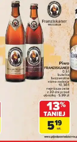Carrefour Piwo Franziskaner oferta