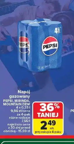 Carrefour Napój gazowany Pepsi oferta
