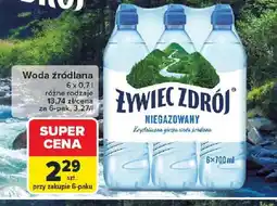 Carrefour Woda źródlana Zywiec Zdrój oferta