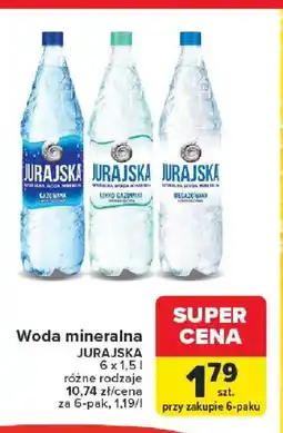 Carrefour Woda mineralna Jurajska oferta