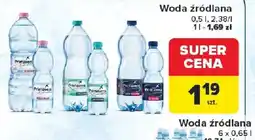 Carrefour Woda źródlana oferta