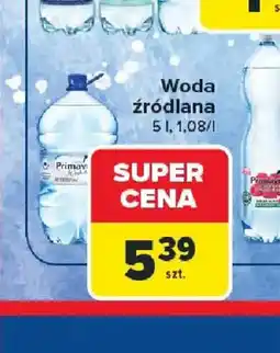 Carrefour Woda źródlana oferta