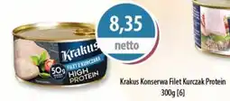 DUO-TES Krakus Konserwa Filet Kurczak Protein Animex oferta