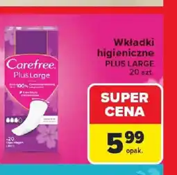 Carrefour Wkładki higieniczne Carefree oferta