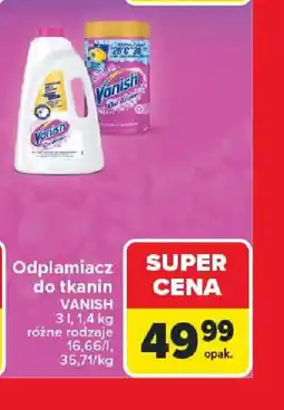 Carrefour Odplamiacz do tkanin Vanish oferta