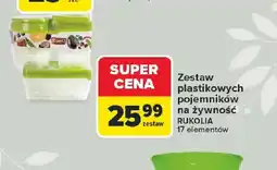 Carrefour Zestaw plastikowych pojemników na żywność oferta