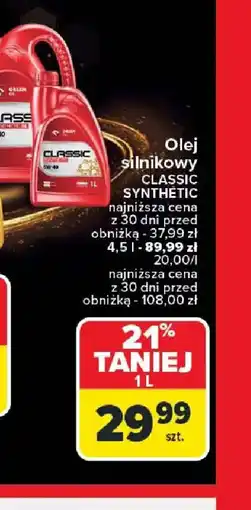 Carrefour Olej silnikowy oferta