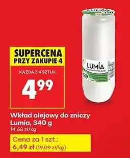 Biedronka Wkład olejowy do zniczy Lumia , 340 g oferta