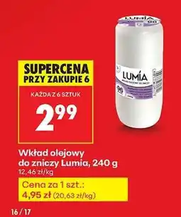 Biedronka Wkład olejowy do zniczy Lumia 240 g oferta