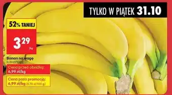 Biedronka Banan na wagę oferta