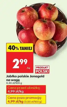 Biedronka Jabłko polskie Jonagold na wagę oferta
