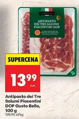 Biedronka Antipasto dei tre salumi piacentini DOP Gusto Bello 100 g oferta
