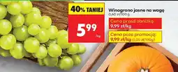 Biedronka Winogrono jasne na wagę oferta