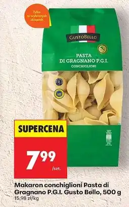 Biedronka Makaron conchiglioni Pasta di Gragnano P.G.I. Gusto Bello, 500 g oferta