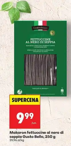 Biedronka Makaron fettuccine al nero di seppia Gusto Bello, 250 g oferta