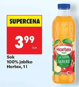 Biedronka Sok 100% jabłko Hortex, 1 l oferta