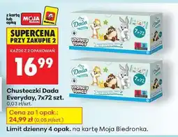 Biedronka Chusteczki Dada Everyday 7x72 szt oferta