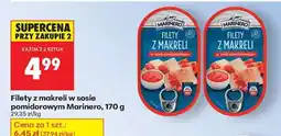 Biedronka Filety z makreli w sosie pomidorowym Marinero 170 g oferta